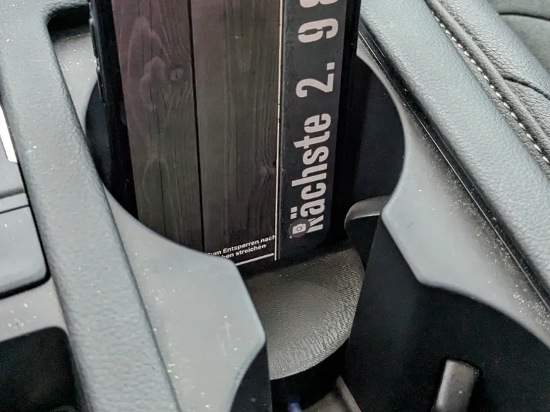 Phone holder with USB-C for car cup holder