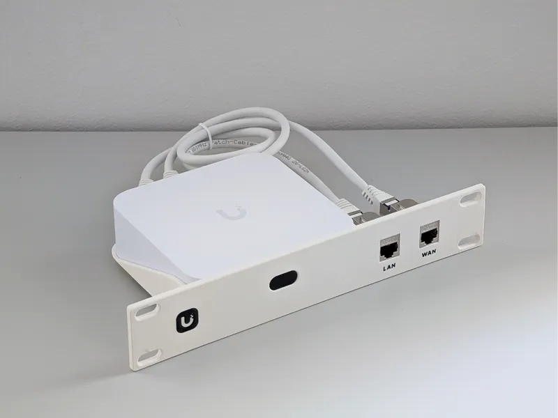 10-inch Rack Mount for Unifi Express 7 + PSU Mount