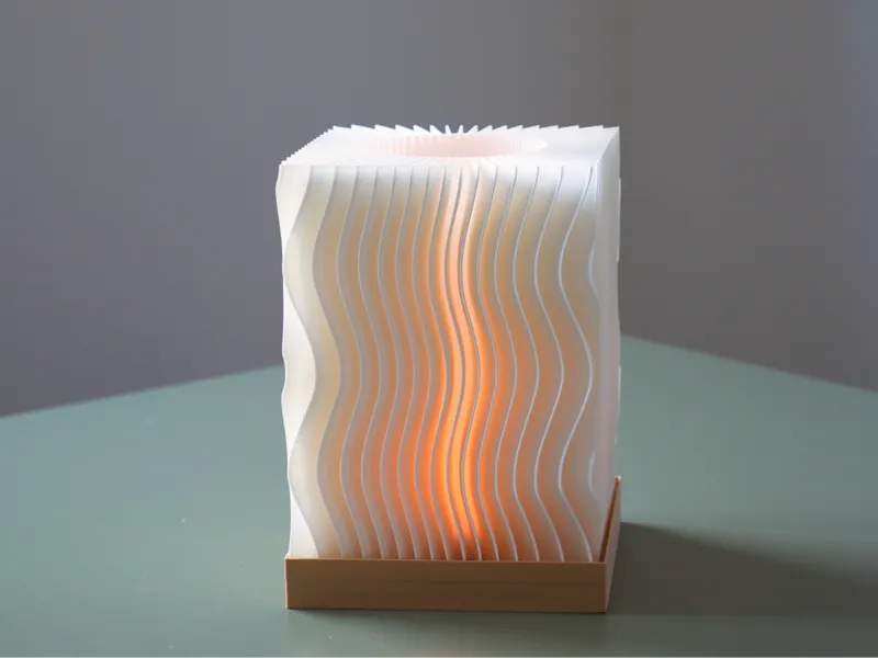 Wavy Glow Cubic Lamp