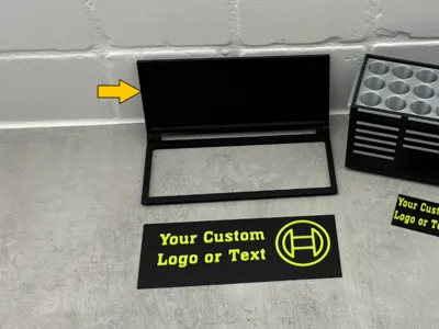 Add your Logo & Text - Lid Toolbox for desk office
