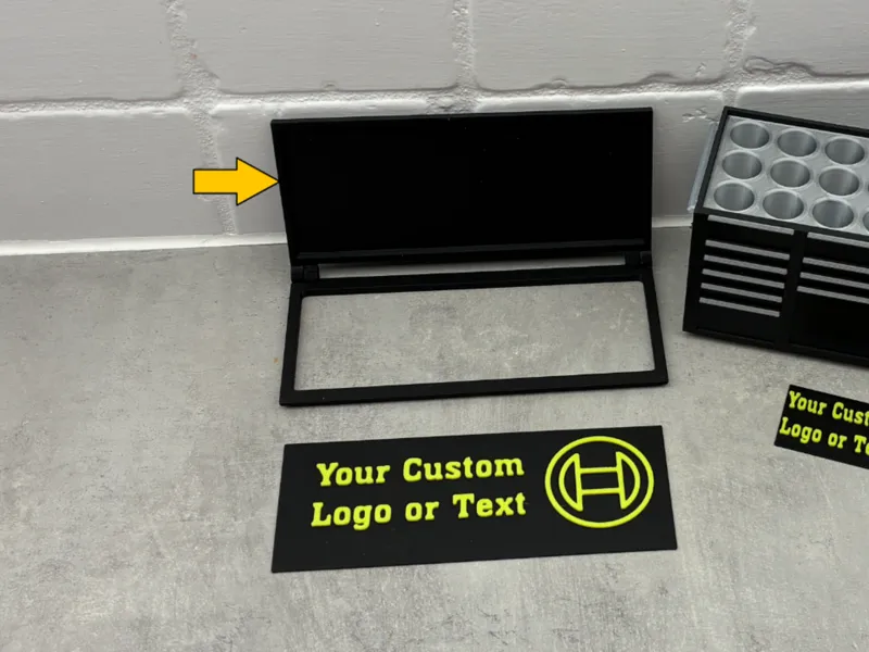 Add your Logo & Text - Lid Toolbox for desk office