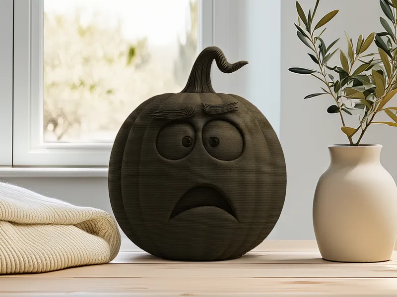 Halloween Surprised Pumpkin