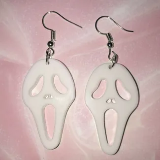 ¡HALLOWEEN GHOST FACE EARRINGS!