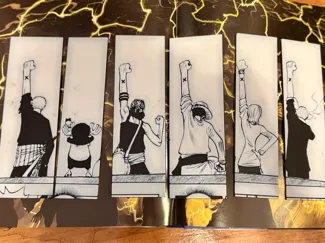 One Piece Straw Hat team crew bookmark