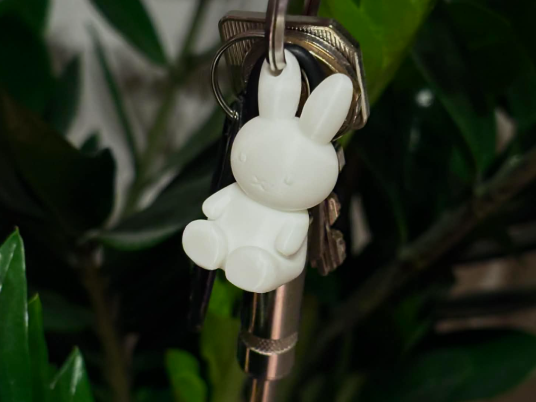 Keychain Minimalist Bunny - Cute Miffy Figurine