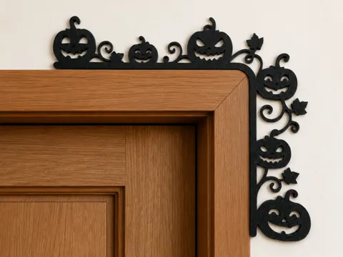 Soporte: Abóbora - Decoração de Canto de Porta de Halloween — referencia de MakerWorld