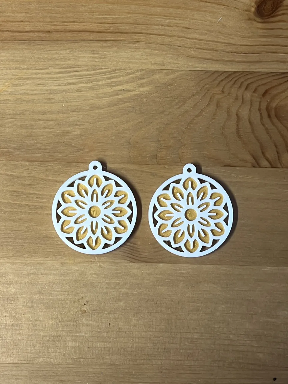 flower earrings view 2
