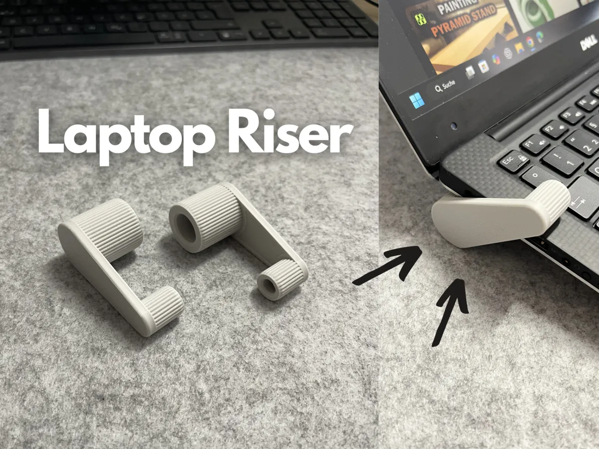 3d Printed Computer Riser Laptop Riser Stand - Free 3D Print Model - MakerWorld