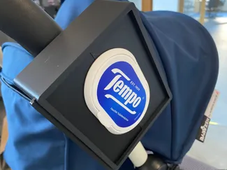 Wet Wipe (Tempo) Box with Pram / Stroller Mount