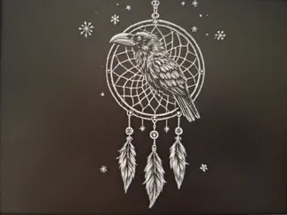 Dream Catcher Raven Spirit