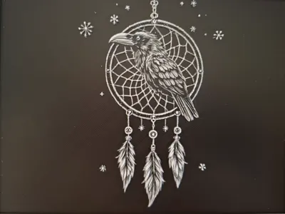 Dream Catcher Raven Spirit