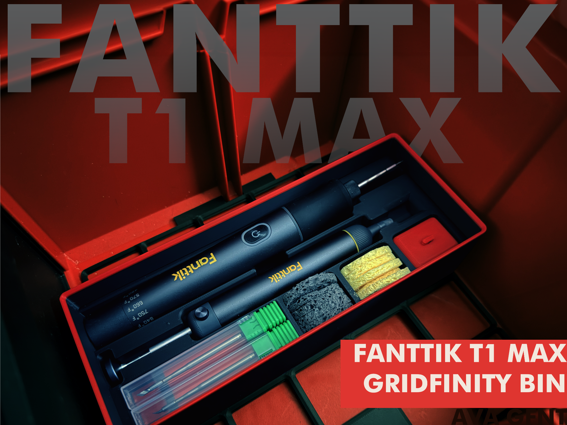 Fanttik T1 Max Stackable Gridfinity Bin