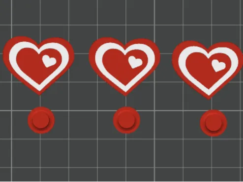 Valentines day Heart Shoe charm class gift