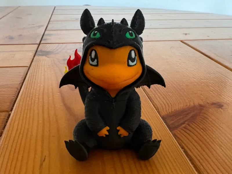 Charmander con pigiama di Sdentato