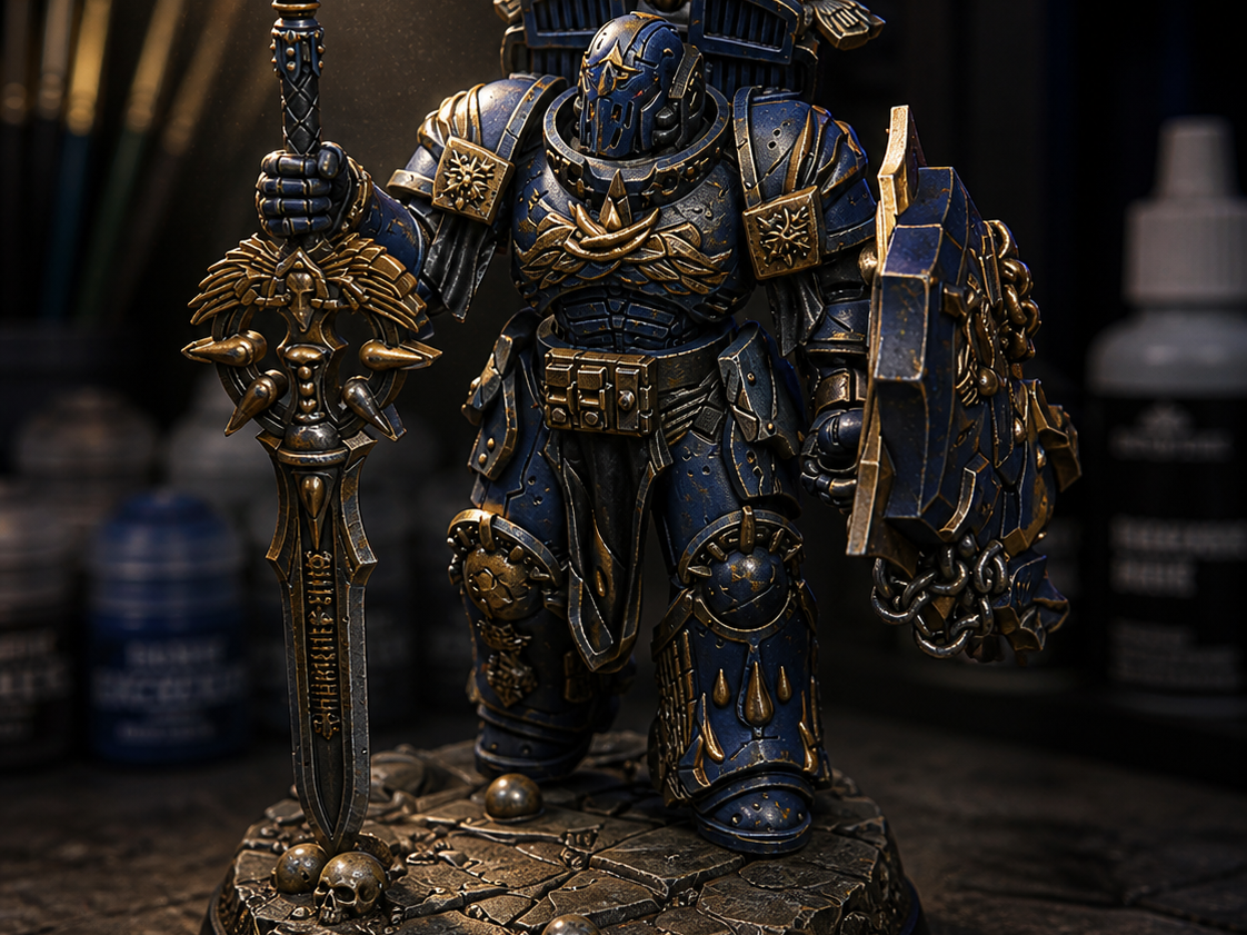 40k Soldier with sword and shield