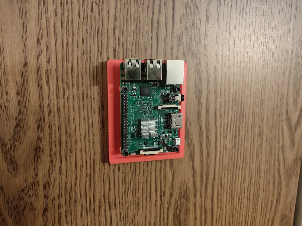 Raspberry Pi wall mount (slide) - Free 3D Print Model - MakerWorld