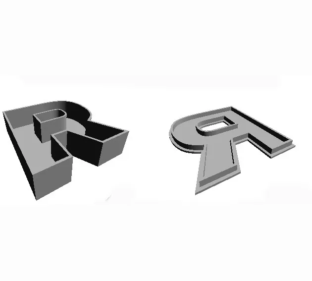 Model R - behind LED letters - Free 3D Print Model - MakerWorld
