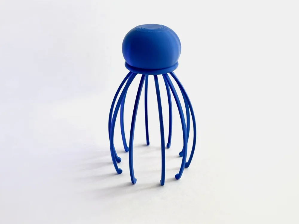 BoConcept オブジェJellyfish スカルプチャー Scalp Massager Jellyfish - Free 3D Print Model - MakerWorld