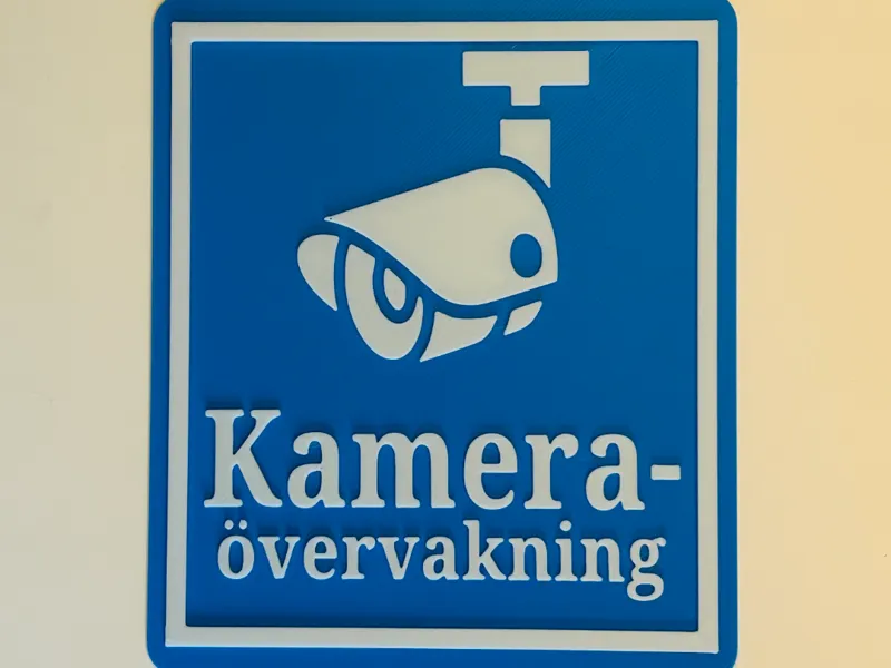 Kameraövervakning – Surveillance Warning (Swedish)