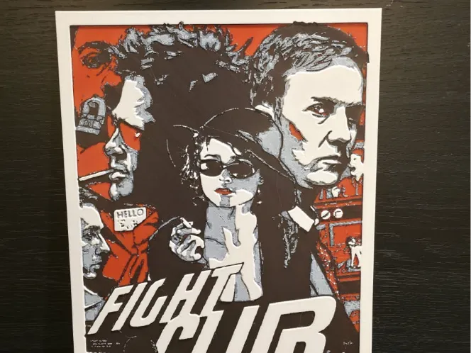 Fight club poster Hue forge No AMS 