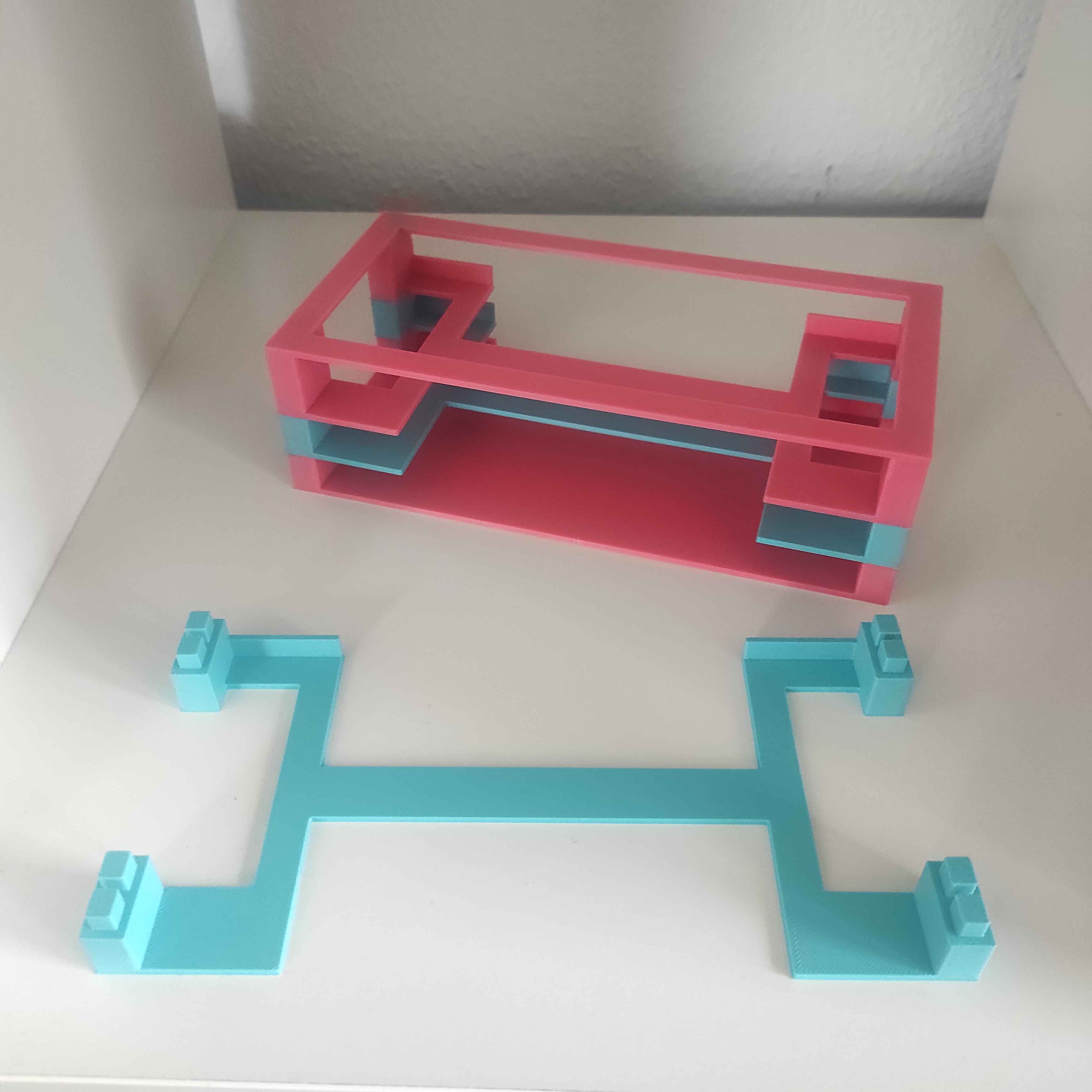 Miniatura 2 do modelo 3D Stackable Nintendo Switch games rack