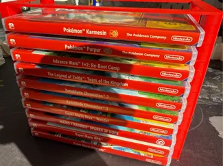 Stackable Nintendo Switch games rack