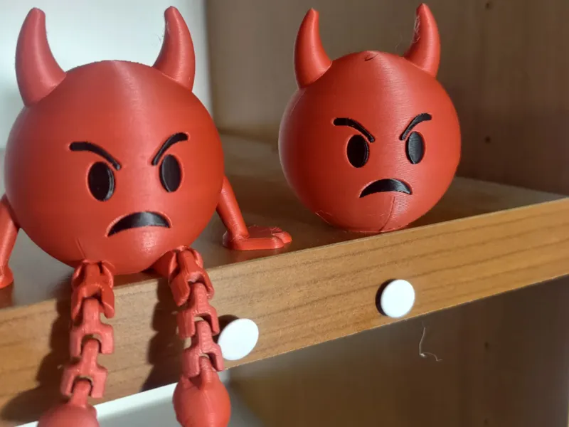 Emoji Collection - Faccina Arrabbiata+Corna Alte 