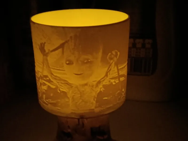 mini lamp garcon arbre