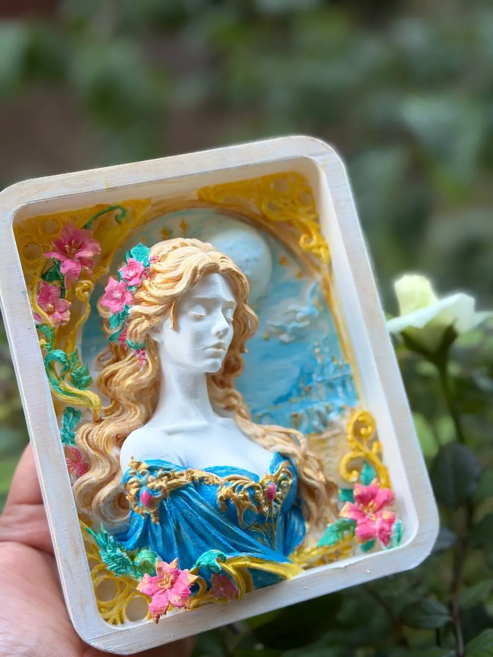 Princess of the Moon – 3D Bas-Relief Painting - Free 3D Print Model ...