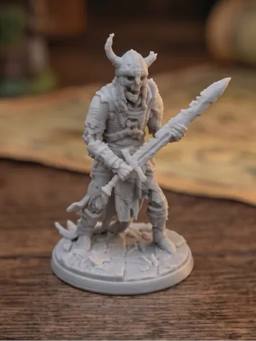 Escenografía en miniatura: Barrow Wight - Cursed Crypt Guardian Jagged Blade — vista de referencia 2