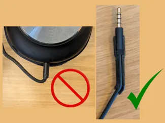 Aux Cable Saver – Strain Relief for Headphones