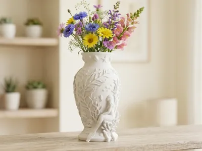 Ocean Realm - Siren & Coral Reef Decorative Vase