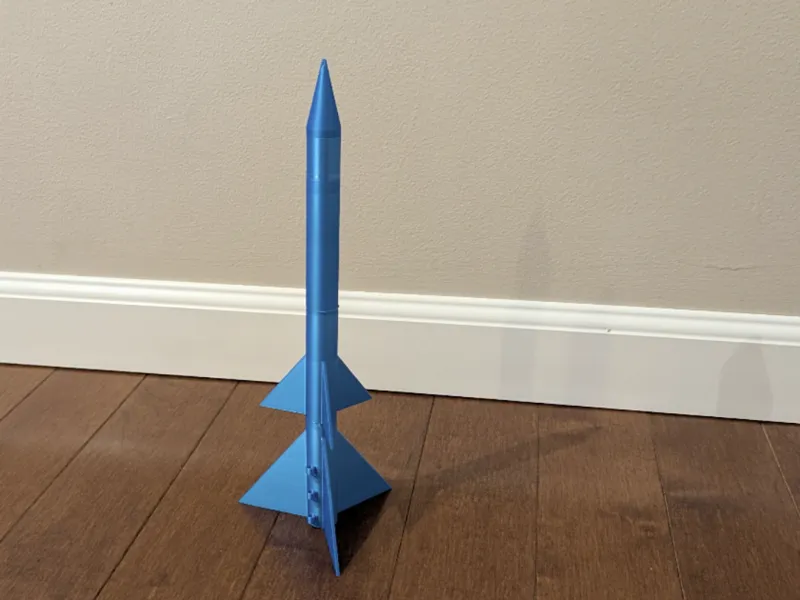 dual stage model rocket for 18mm motors