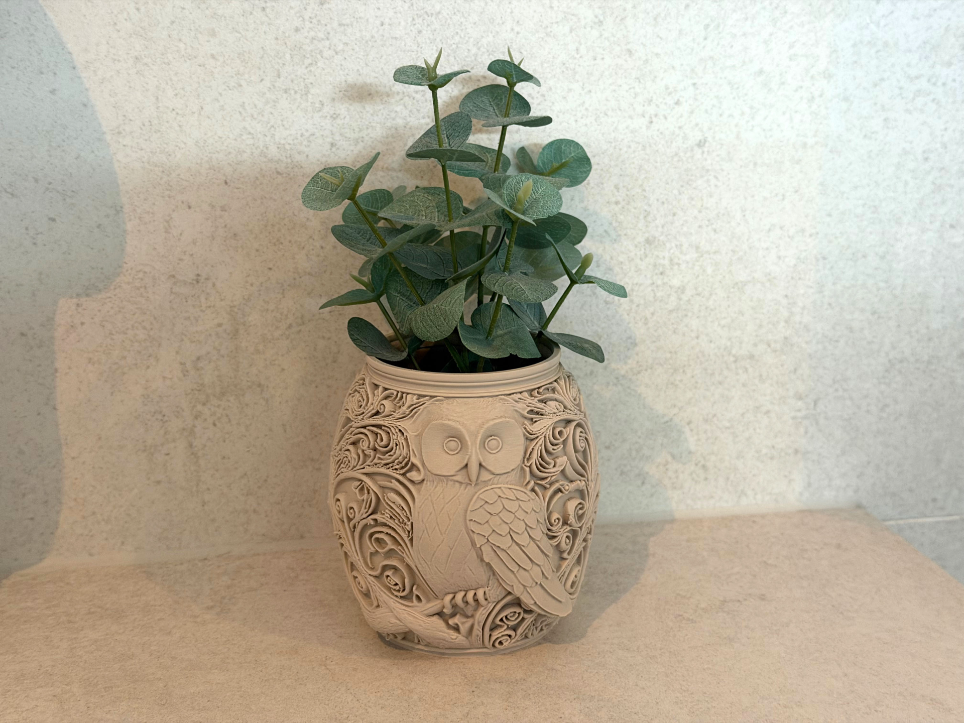 Owl Decor Vase