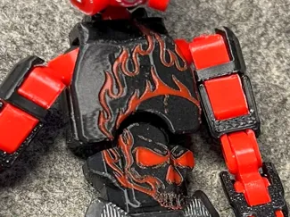 Flamethrower's logo Scull in Fire