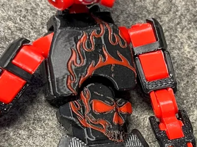 Flamethrower's logo Scull in Fire