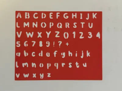 Alphabet Font Stencil