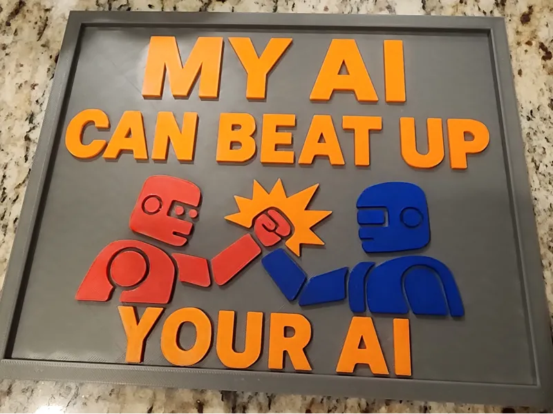 AI Battle Plaque