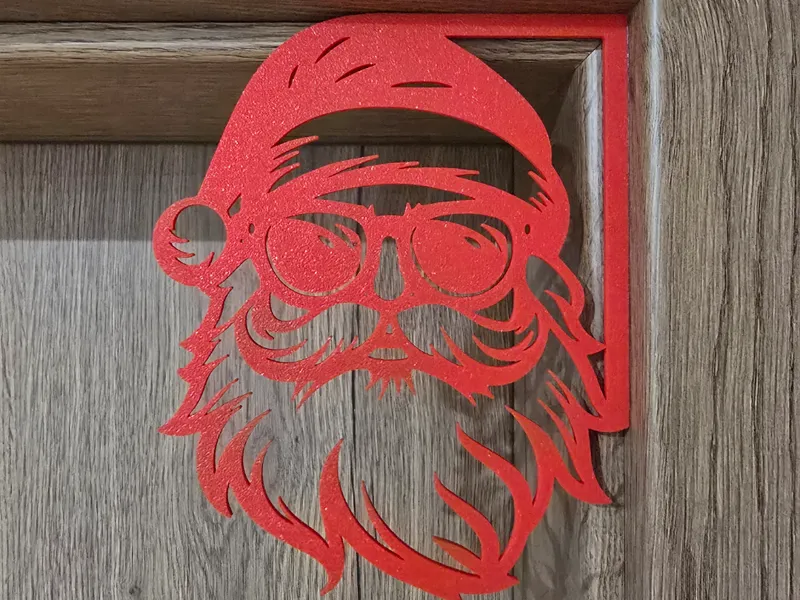 Santa door inner corner decoration