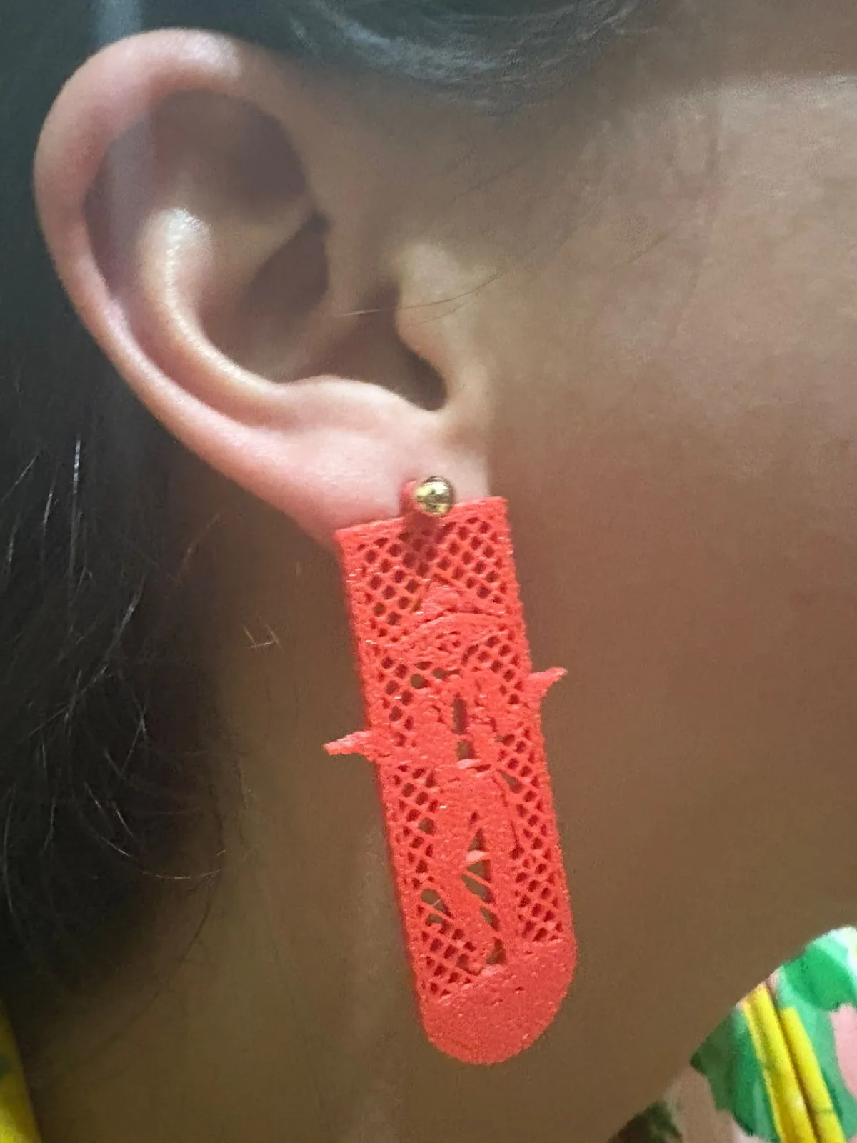 Separador Arete Dia de muertos papel picado view 3