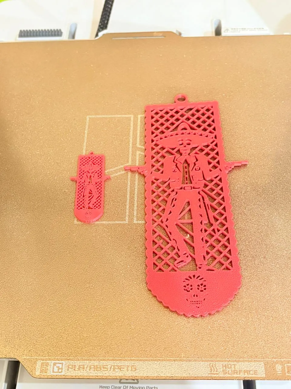 Separador Arete Dia de muertos papel picado view 4