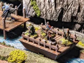 MESBG Buckleberry Ferry & bridge Wargaming Terrain