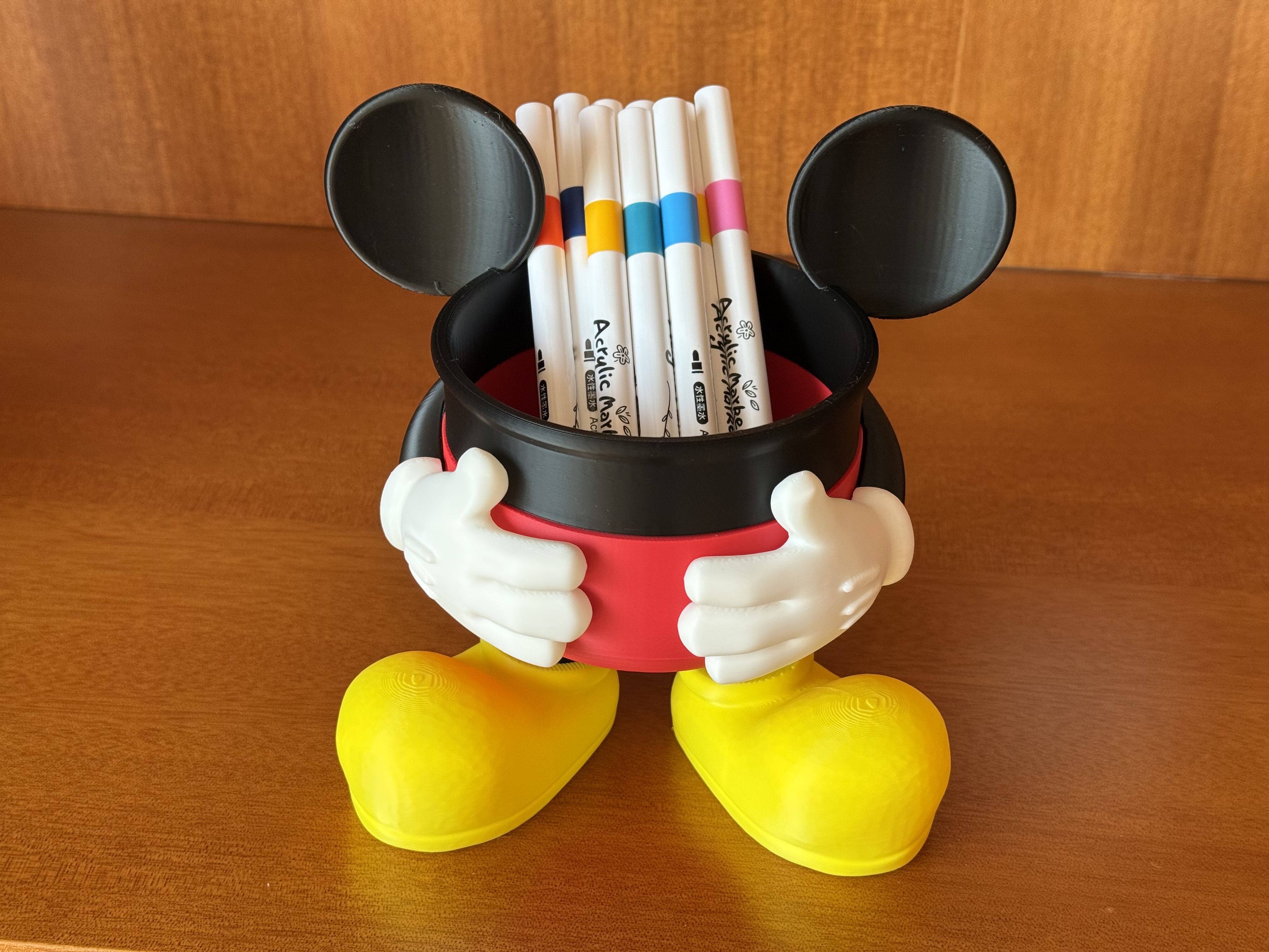 Miniatura 1 do modelo 3D 米奇米老鼠 笔筒/收纳桶/玄关柜/收纳盒/垃圾桶/摆件