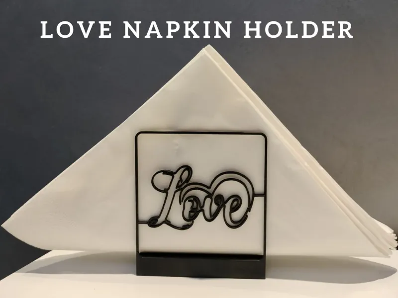 Love napkin holder
