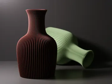 Jarrón decorativo: Creden | Japandi Spiral Ribbed Vase — vista de referencia 4