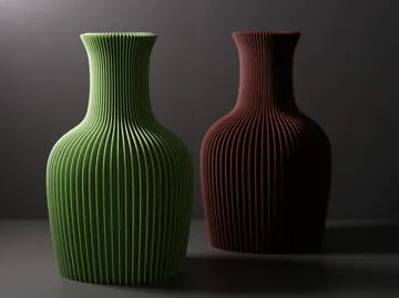 Jarrón decorativo: Creden | Japandi Spiral Ribbed Vase — vista de referencia 3