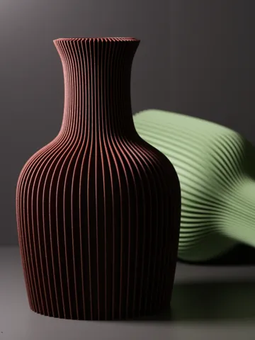 Jarrón decorativo: Creden | Japandi Spiral Ribbed Vase — vista de referencia 2