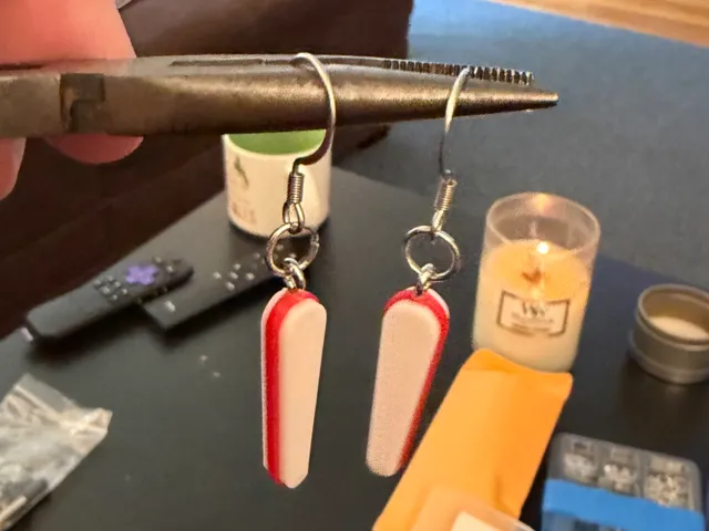 Pinball Flipper Earrings