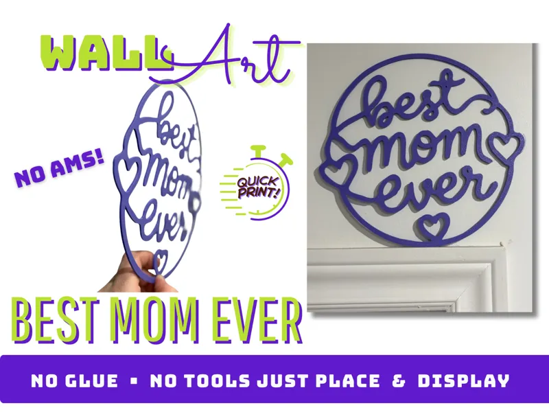 Best Mom Ever Wall Art - Quick Print