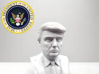 President Donald Trump Bust 